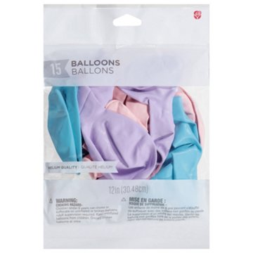 American Greetings 15 pk All Occasion Pastel Color Round Latex Balloons