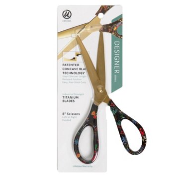 U Brands Scissors - Midnight Blossom, 8''