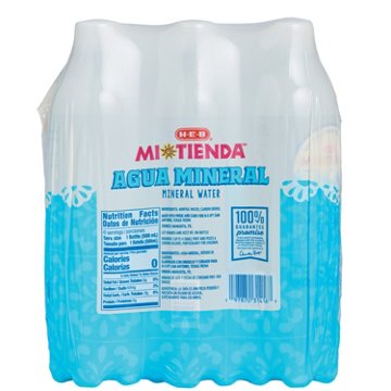 H-E-B Mi Tienda Agua Mineral Water 6 pk Bottles
