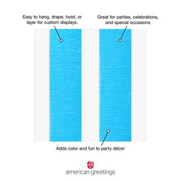 American Greetings Blue Crepe Streamer Roll