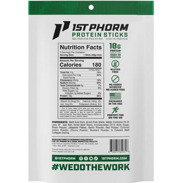 1st Phorm Protein Meat Sticks - Jalapeno Heat