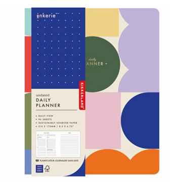 Kikkerland Undated Daily Planner