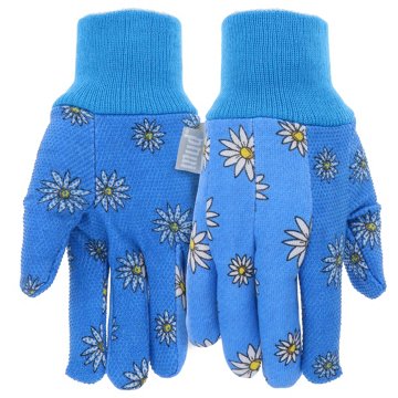MUD Ladies Blue Daisy Grip Glove - One Size