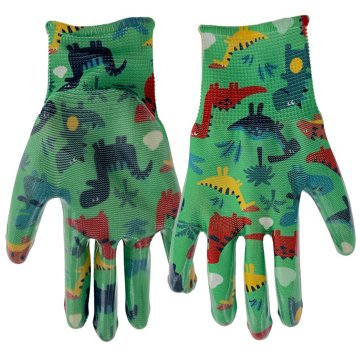 MUD Children's Flat Nitrile Coating Dino Glove