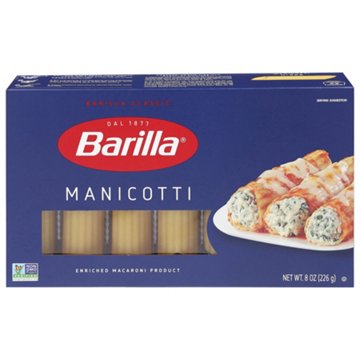 Barilla Manicotti Pasta