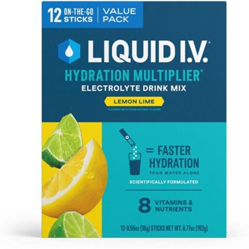 Liquid I.V. Lemon Lime Hydration Multiplier Electrolyte Drink Mix