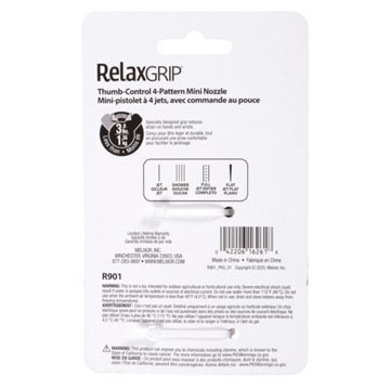 Melnor RelaxGrip 4-Pattern Hand Spray Nozzle