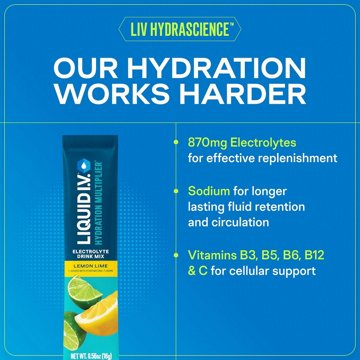 Liquid I.V. Hydration Multiplier Electrolyte Drink Mix Sticks - Popsicle Firecracker, 12 ct