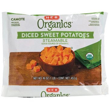 H-E-B Organics Frozen Diced Sweet Potatoes, 16 oz