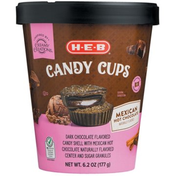 H-E-B Mexican Hot Chocolate Candy Cups, 6.2 oz