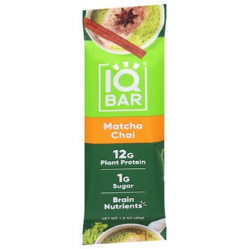 IQBar Matcha Chai Protein Bar
