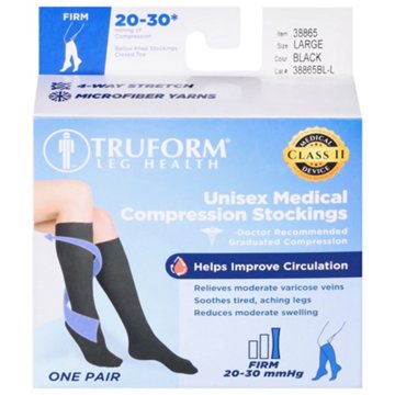 Truform Firm Compression Socks 20-30mmHg BL-L