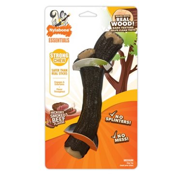 Nylabone Essentials Strong Chew Real Wood Stick - Medium
