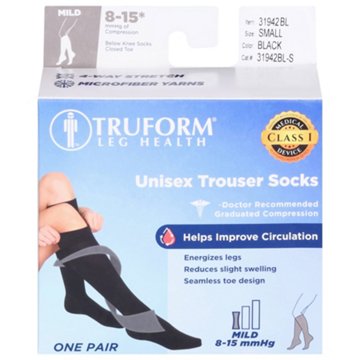 Truform Mild Compression Socks 8-15mmHG BL-S