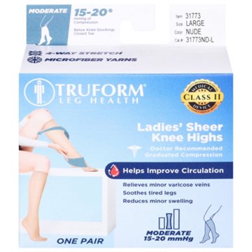 Truform Moderate Compression Socks 15-20mmhg ND-L