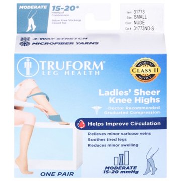 Truform Moderate Compression Socks 15-20mmhg ND-S
