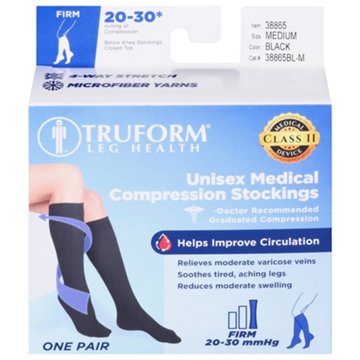 Truform Firm Compression Socks 20-30mmHg BL-M