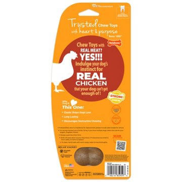 Nylabone Strong Chew Original Bone Dog Toy - Chicken