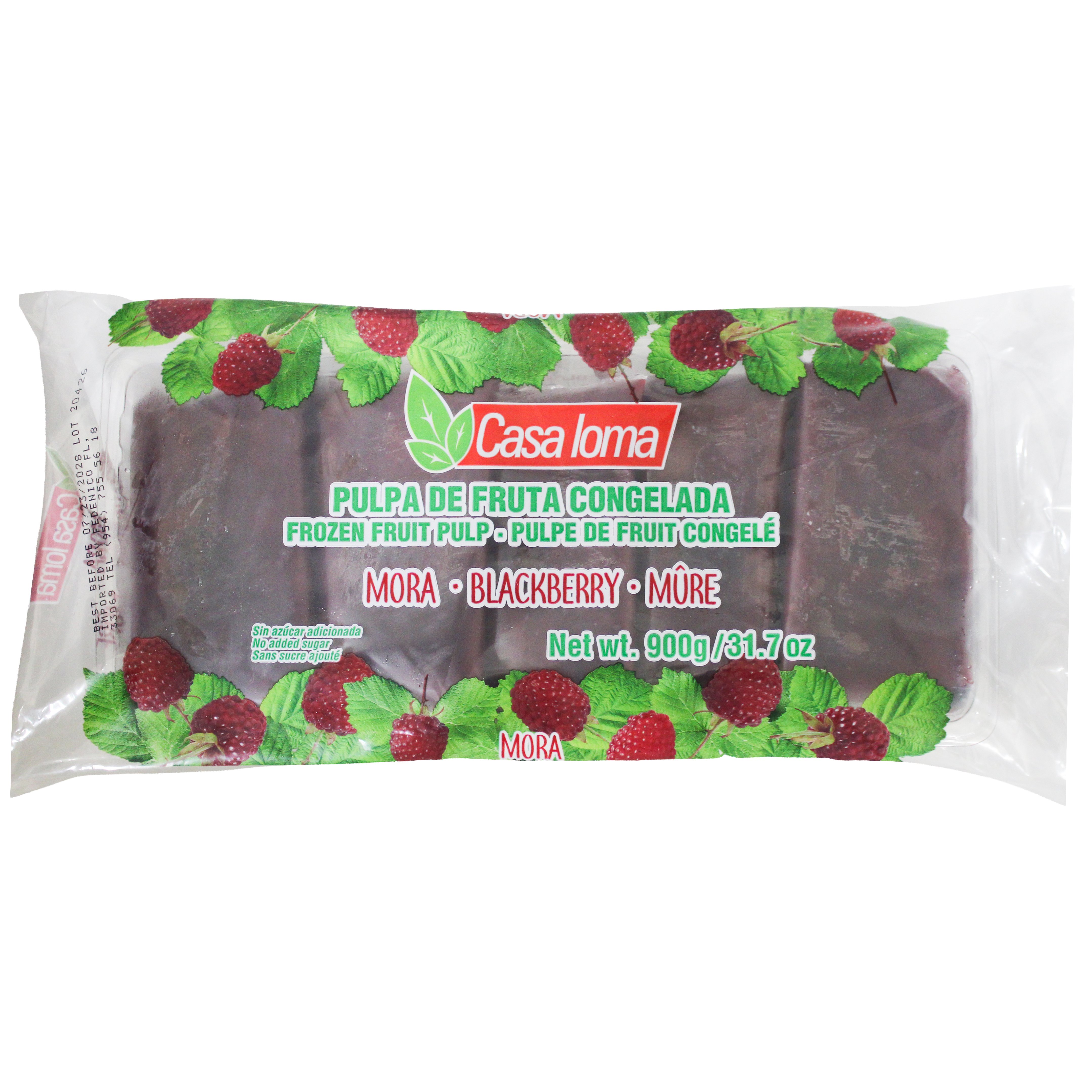 Casa Loma Blackberry Frozen Fruit Pulp, 31.7 oz | Low Prices