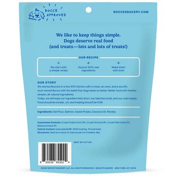 Bocce's Crunchy Dog Biscuits - Fish & Chips Recipe, 5 oz