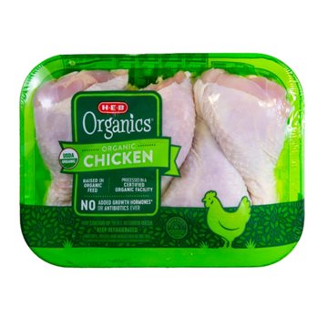 H-E-B Organics Fresh Chicken Drumsticks