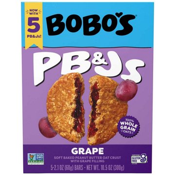 Bobo's PB&Js Grape Oat Bars