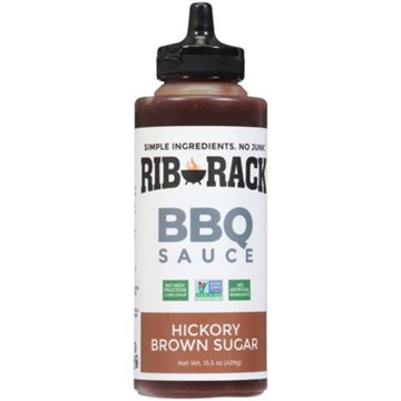 Rib Rack Hickory Brown Sugar BBQ Sauce, 15.5 oz