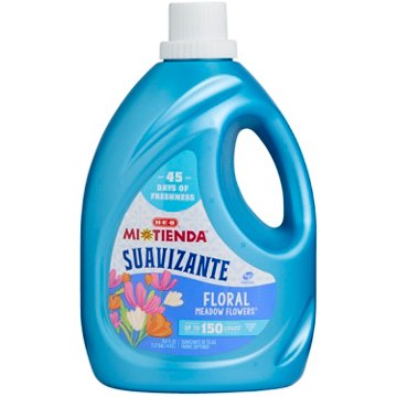 H-E-B Mi Tienda Suavizante Liquid Fabric Softener HE Compatible, 150 Loads - Meadow Flowers, 150 oz