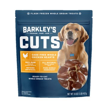 Barkley's Bag Cuts Whole Organ Dog Treats - Chicken Hearts