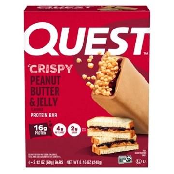 Quest Crispy Protein Bar Peanut Butter & Jelly