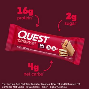 Quest Crispy Protein Bar Peanut Butter & Jelly