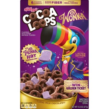 Kellogg's Limited Edition Wonka Cocoa Loops Cereal