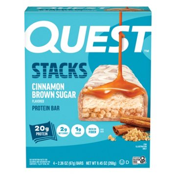 Quest Stacks Protein Bar Cinnamon Brown Sugar
