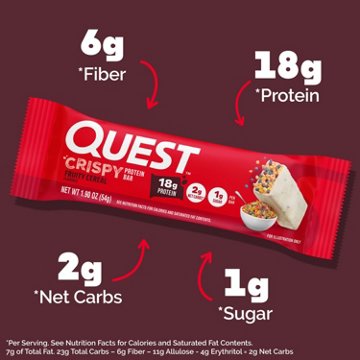Quest Crispy Protein Bar Fruity Cereal