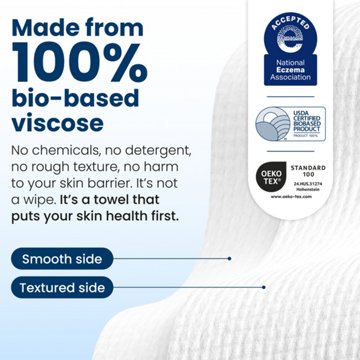 Clean Skin Club Disposable XL Clean Towels Original, Travel Pack, 10 ct