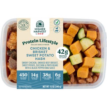 Higher Harvest by H-E-B 42g Protein Lifestyle Meal - Chicken & Brisket Sweet Potato Hash