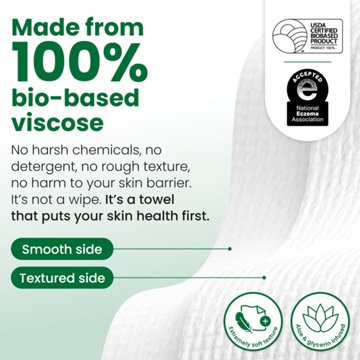 Clean Skin Club Disposable XL Clean Towels Sensitive Skin, Travel Pack, 10 ct