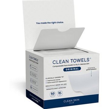 Clean Skin Club Disposable XL Clean Towels Original, 50 ct