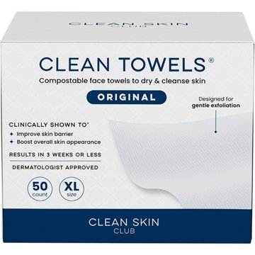 Clean Skin Club Disposable XL Clean Towels Original, 50 ct