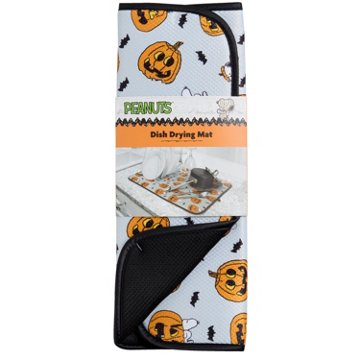 Peanuts Halloween Dish Drying Mat