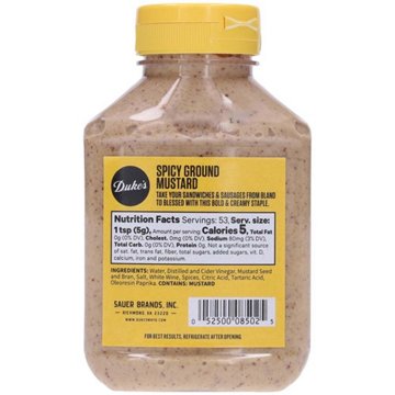 Duke's Spicy Ground Mustard, 9.5 oz