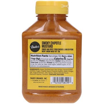 Duke's Smoky Chipotle Mustard, 9.5 oz
