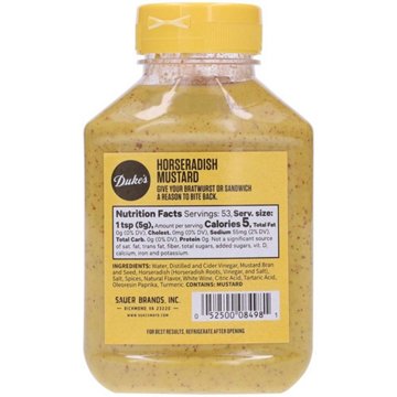 Duke's Horseradish Mustard, 9.5 oz