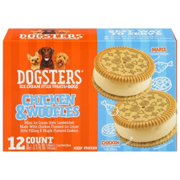 Dogsters Ice Cream Sandwiches for Dogs - Chicken & Woofles
