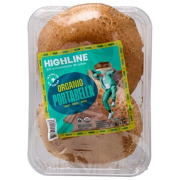 Highline Organic Portabella Caps, 8 oz