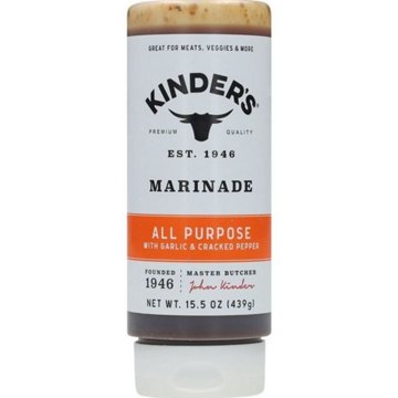 Kinder's All Purpose Marinade with Garlic & Cracked Pepper, 15.5 oz