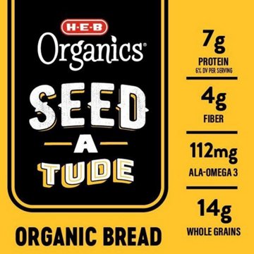 H-E-B Organics Seedatude Sliced Bread