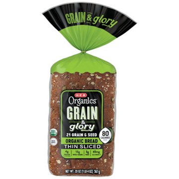 H-E-B Organics Grain & Glory Thin Sliced Bread