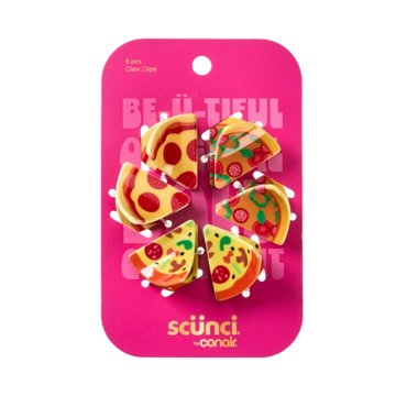 Scunci Pizza Claw Clips