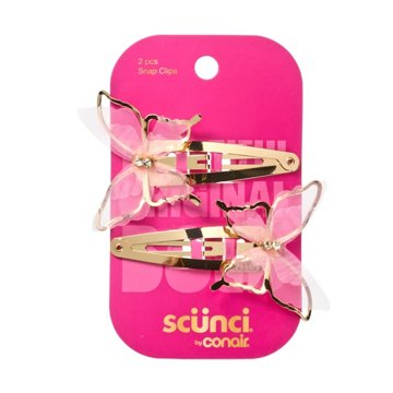 Scunci Butterfly Snap Clips